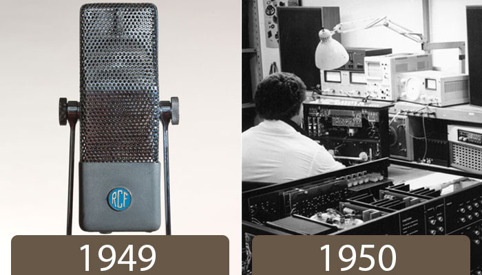 برند RCF درسال 1949 و دهه 50